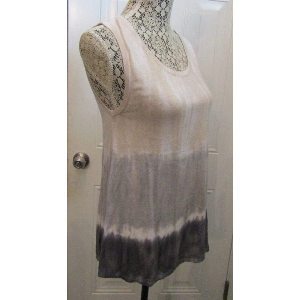 Pure Amici NWT Women’s Sleeveless Cotton Ombre Tie-Dye Tank Top Luxury Beach XS